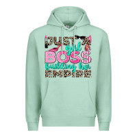Seafoam just a girl boss building her empire Premium Hoodie - texasbilliewilder