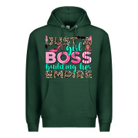 Sports Green just a girl boss building her empire Premium Hoodie - texasbilliewilder