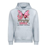 Heather Grey amazing grace how sweet the sound butterfly Urban Hoodie - MaliasSmallBusiness
