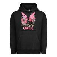 Pigment Black amazing grace how sweet the sound butterfly Urban Hoodie - MaliasSmallBusiness