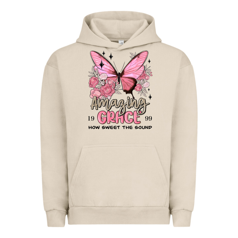 Amazing Grace How Sweet The Sound Butterfly Urban Hoodie by MaliasSmallBusiness | Teevron