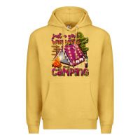 Antique Gold just a girl who loves camping Premium Hoodie - texasbilliewilder