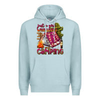 Blue Mist just a girl who loves camping Premium Hoodie - texasbilliewilder