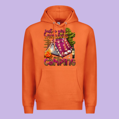 Premium Hoodie just a girl who loves camping