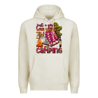 Oatmeal Heather just a girl who loves camping Premium Hoodie - texasbilliewilder