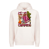 Pale Pink just a girl who loves camping Premium Hoodie - texasbilliewilder