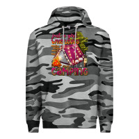 Slate Camo just a girl who loves camping Premium Hoodie - texasbilliewilder