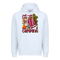 White just a girl who loves camping Premium Hoodie - texasbilliewilder