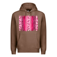 Chestnut Breast Cancer Brushstrokes Premium Hoodie - RanaPortraitStore