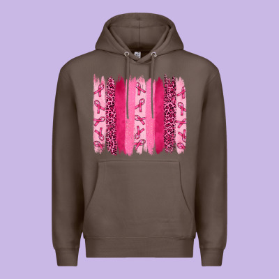 Premium Hoodie Breast Cancer Brushstrokes