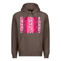 Coffee Breast Cancer Brushstrokes Premium Hoodie - RanaPortraitStore