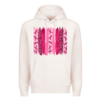 Pale Pink Breast Cancer Brushstrokes Premium Hoodie - RanaPortraitStore
