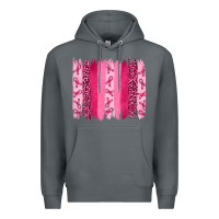 Rock Breast Cancer Brushstrokes Premium Hoodie - RanaPortraitStore