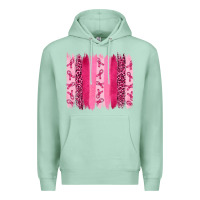 Seafoam Breast Cancer Brushstrokes Premium Hoodie - RanaPortraitStore