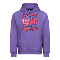 Tulip all you need is love and cupcakes valentines day Urban Hoodie - MaliasSmallBusiness
