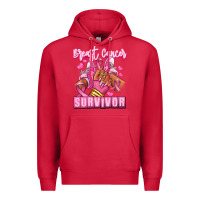 Cardinal Breast Cancer survivor afro girl sneakers Premium Hoodie - RanaPortraitStore