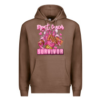 Chestnut Breast Cancer survivor afro girl sneakers Premium Hoodie - RanaPortraitStore