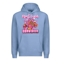 Colony Blue Breast Cancer survivor afro girl sneakers Premium Hoodie - RanaPortraitStore
