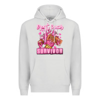 Dove Grey Breast Cancer survivor afro girl sneakers Premium Hoodie - RanaPortraitStore