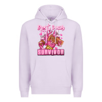 Lilac Breast Cancer survivor afro girl sneakers Premium Hoodie - RanaPortraitStore