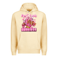 Pina Colada Breast Cancer survivor afro girl sneakers Premium Hoodie - RanaPortraitStore