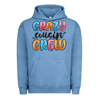 Pigment Pebble Blue crazy cousin crew Urban Hoodie - MaliasSmallBusiness