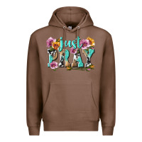 Chestnut just pray Premium Hoodie - texasbilliewilder