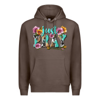Coffee just pray Premium Hoodie - texasbilliewilder