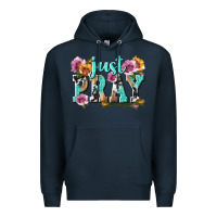 Navy just pray Premium Hoodie - texasbilliewilder