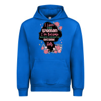 Cobalt i love the woman ive become Urban Hoodie - MaliasSmallBusiness