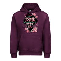Mauve Wine i love the woman ive become Urban Hoodie - MaliasSmallBusiness