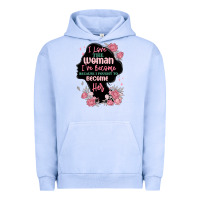 Pigment Grape Ice i love the woman ive become Urban Hoodie - MaliasSmallBusiness