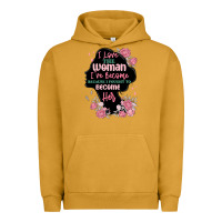 Pigment Peanut Butter i love the woman ive become Urban Hoodie - MaliasSmallBusiness