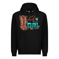Black justas malltown girlie Premium Hoodie - texasbilliewilder
