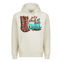 Oatmeal Heather justas malltown girlie Premium Hoodie - texasbilliewilder