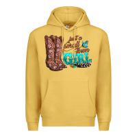 Antique Gold justas malltown girlie Premium Hoodie - texasbilliewilder