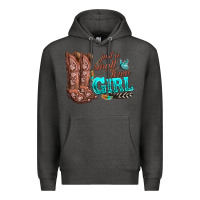 Charcoal Heather justas malltown girlie Premium Hoodie - texasbilliewilder