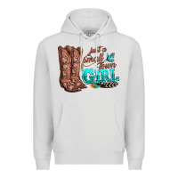 Dove Grey justas malltown girlie Premium Hoodie - texasbilliewilder