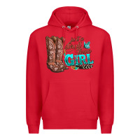 Red justas malltown girlie Premium Hoodie - texasbilliewilder
