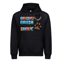 Black if you dont brushy brush i will shavey shave Urban Hoodie - MaliasSmallBusiness