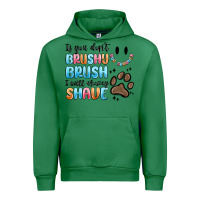 Emerald if you dont brushy brush i will shavey shave Urban Hoodie - MaliasSmallBusiness