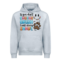 Heather Grey if you dont brushy brush i will shavey shave Urban Hoodie - MaliasSmallBusiness