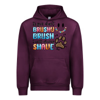 Mauve Wine if you dont brushy brush i will shavey shave Urban Hoodie - MaliasSmallBusiness