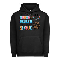 Pigment Black if you dont brushy brush i will shavey shave Urban Hoodie - MaliasSmallBusiness
