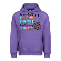 Tulip if you dont brushy brush i will shavey shave Urban Hoodie - MaliasSmallBusiness