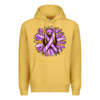 Antique Gold Cancer Awareness Sunflower Premium Hoodie - RanaPortraitStore