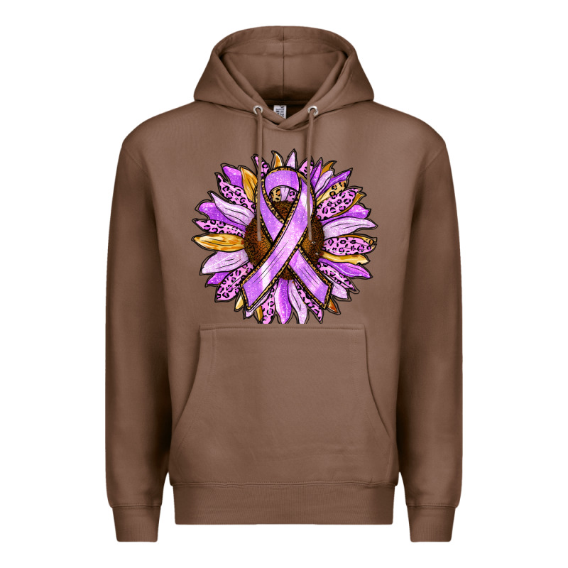 Cancer Awareness Sunflower Premium Hoodie by RanaPortraitStore | Teevron