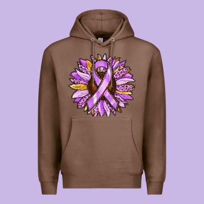 Premium Hoodie Cancer Awareness Sunflower