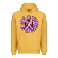 Mustard Cancer Awareness Sunflower Premium Hoodie - RanaPortraitStore