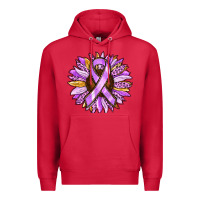 Cardinal Cancer Awareness Sunflower Premium Hoodie - RanaPortraitStore